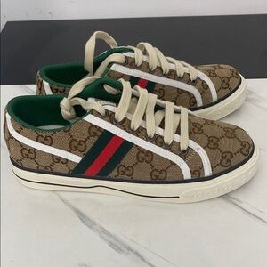 Gucci Brown and Green Sneakers